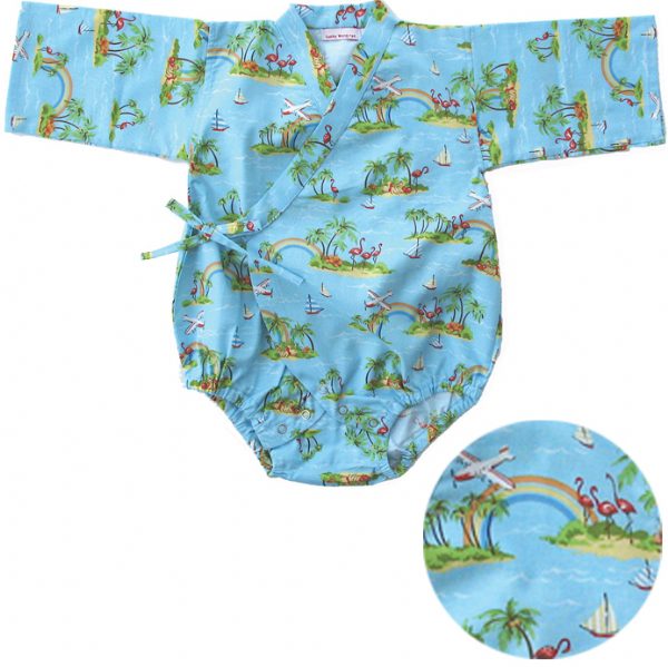 Palm Paradise Kimono Onesie
