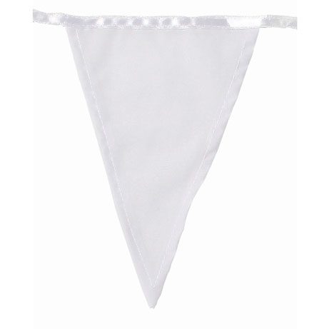 White Fabric Bunting
