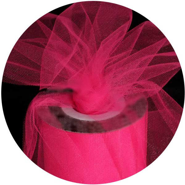 Fuchsia Tulle Ribbon 55 YDS available