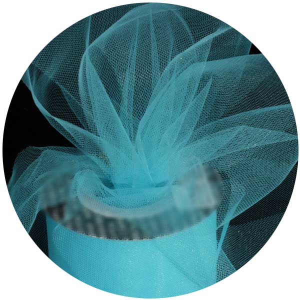 Turquoise Tulle Ribbon 55 YDS