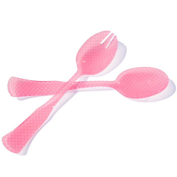 Pink and White Dot Salad by Sabre