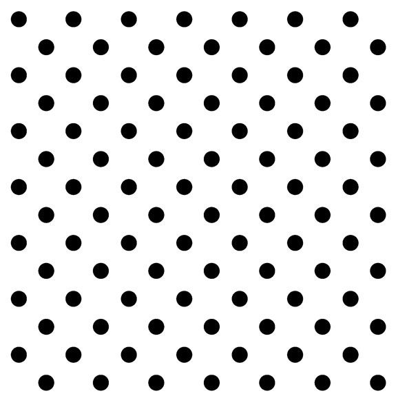 Black and White Small Polka Dots Luncheon Napkins – 2 Packets