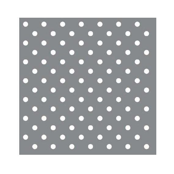 Metallic Silver and White Small Polka Dot Cocktail Napkins – 2 Packets