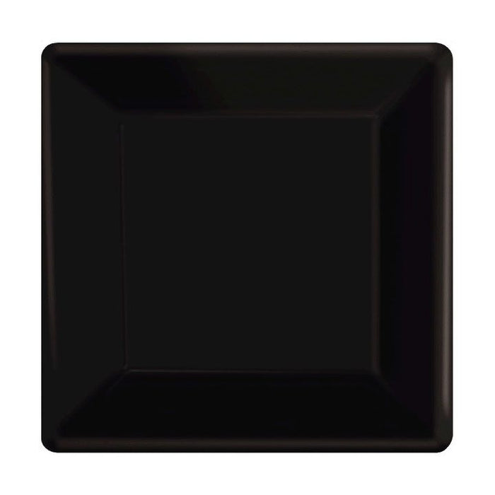 Black Square Dessert Paper Plates