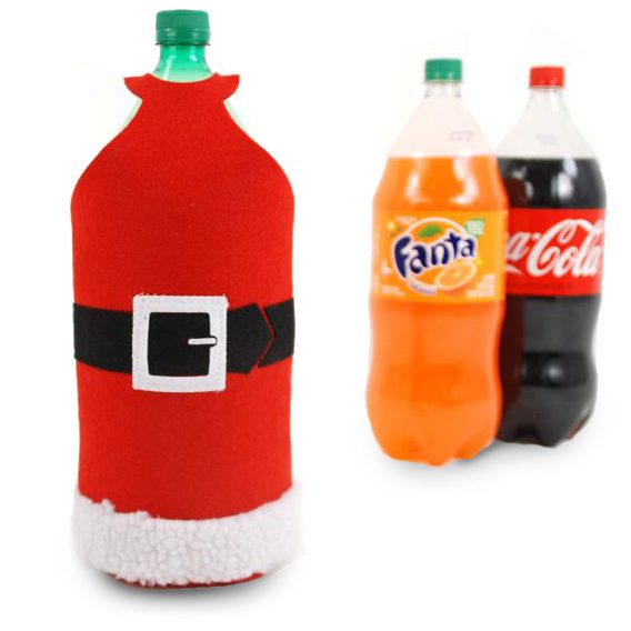 Santa Felt Bottle Cover
