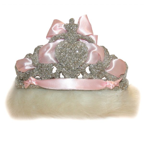 Queen of Hearts Pink Glittered Crown