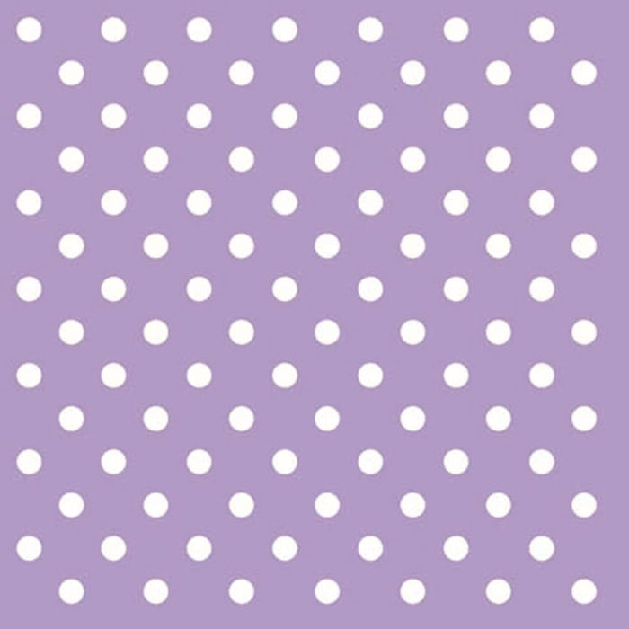 Lilac and White Small Polka Dots Luncheon Paper Napkins – 2 Packets