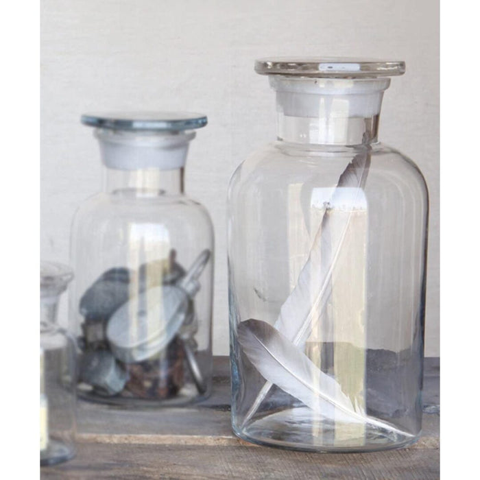 Pharmacy Jar with Stopper - Set of 2