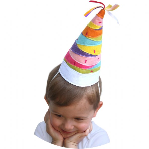 Stripe Felt Party Hat