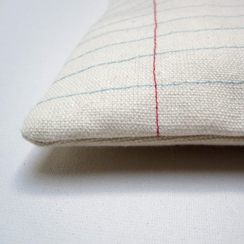 iPad Lined Paper Zippered Case