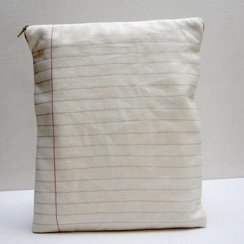 iPad Lined Paper Zippered Case