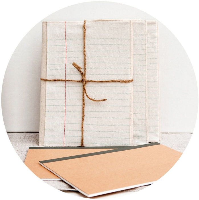 Lined Paper Cover and Notebooks Set