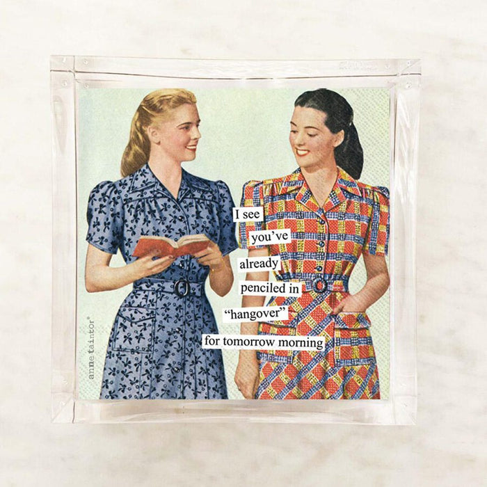 Penciled in Hangover Cocktail Napkins – 2 Packets