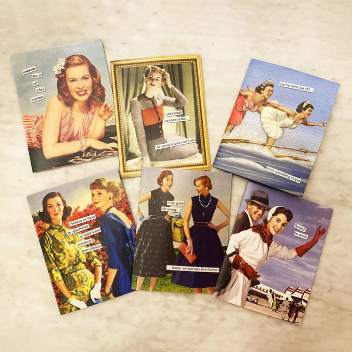 Funny Greeting Cards by Anne Taintor - Set of 6