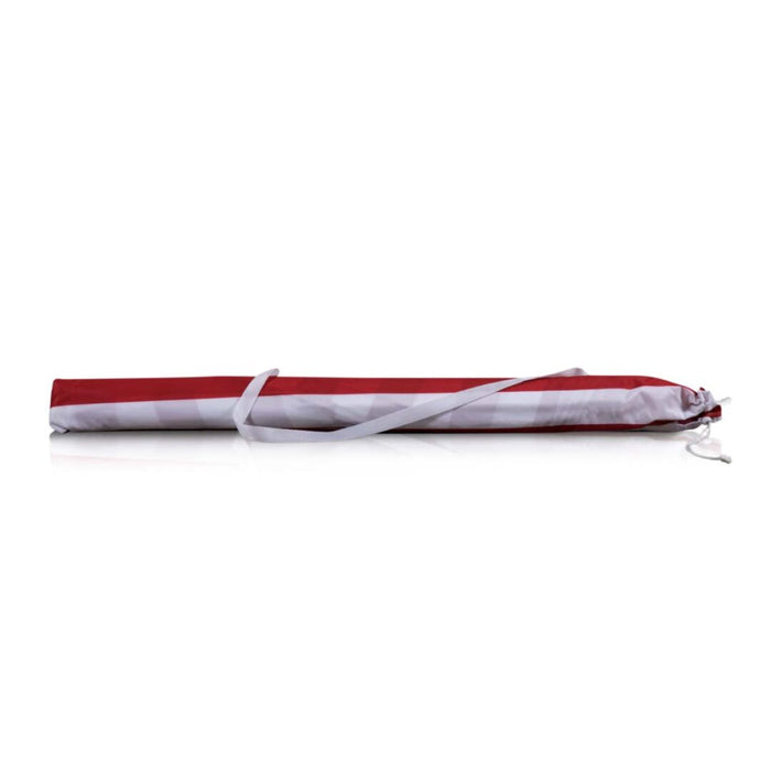 Red Cabana Stripe Beach Umbrella