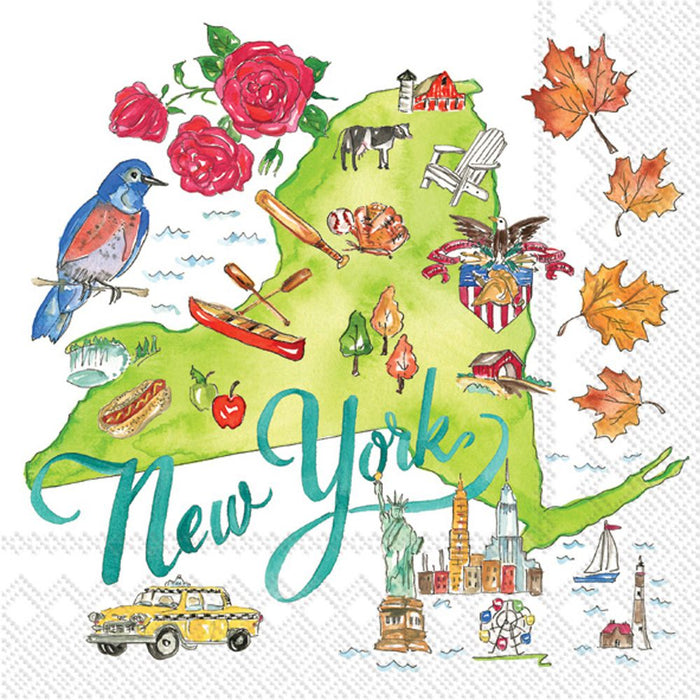New York Cocktails Paper Napkins by Rosanne Beck – 2 Packets