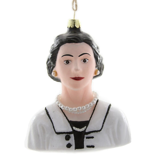 Coco Chanel Glass Ornament