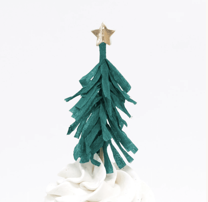 Christmas tree cupcake topper