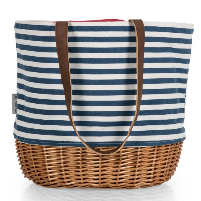 Coronado Canvas and Willow Basket Tote
