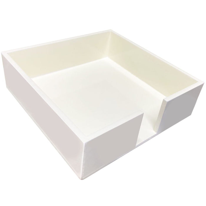 White Wood Luncheon Napkin Holder