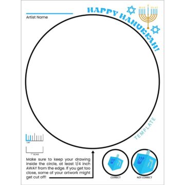 Make Your Own Melamine Plate - Upload Your Own Artwork - Hanukkah Edition