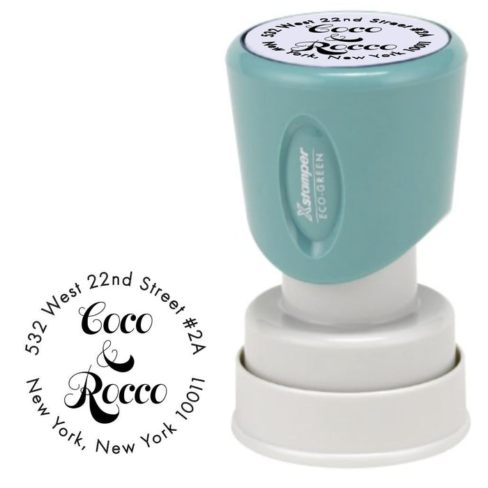 Pre-Inked Address Stamp or Your Own Artwork - Custom