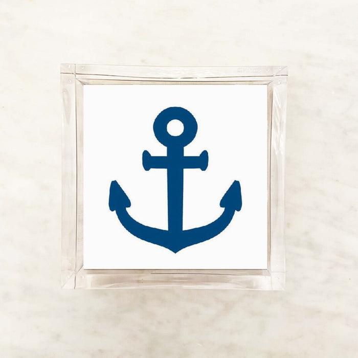 Navy Anchor Cocktail Napkins