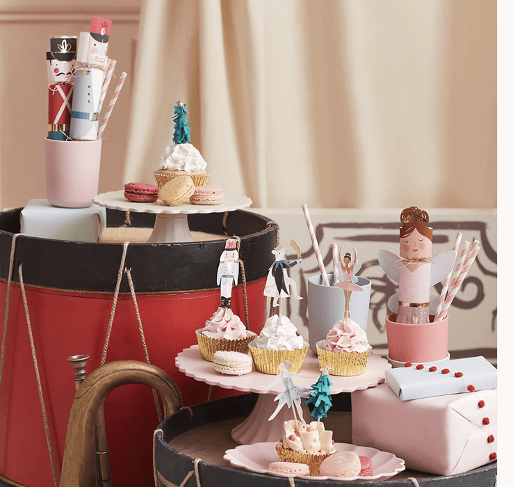 Nutcracker Cupcake toppers display