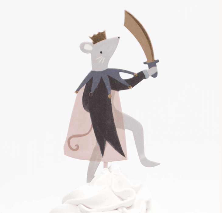 Nutcracker mouse cupcake topper