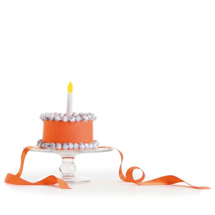 Orange Birthday Cake Hat