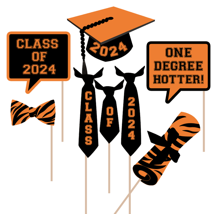 Tigers Graduation Photo Props – Instant Download Jpeg File