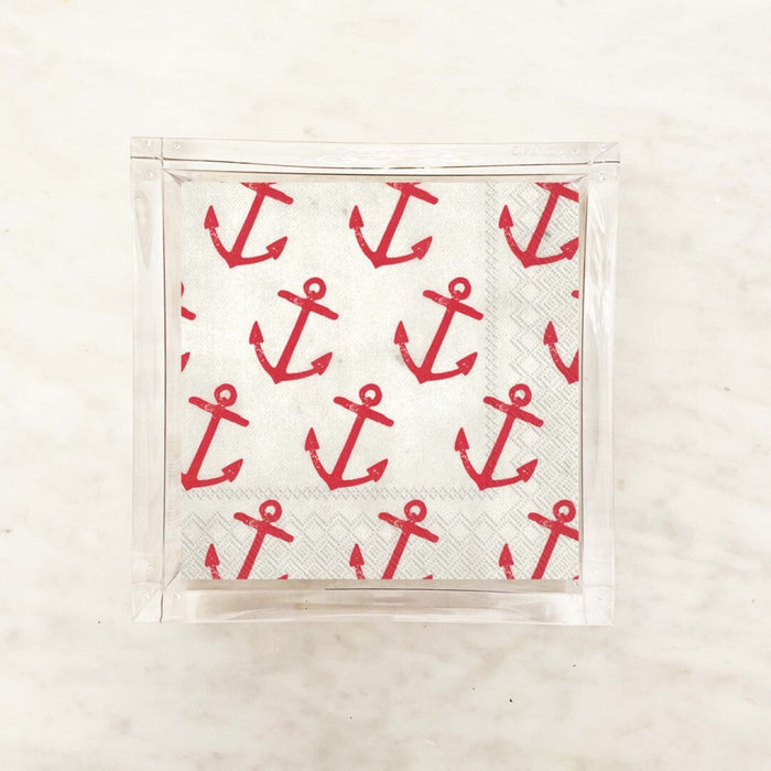 Red Anchor Cocktail Napkins