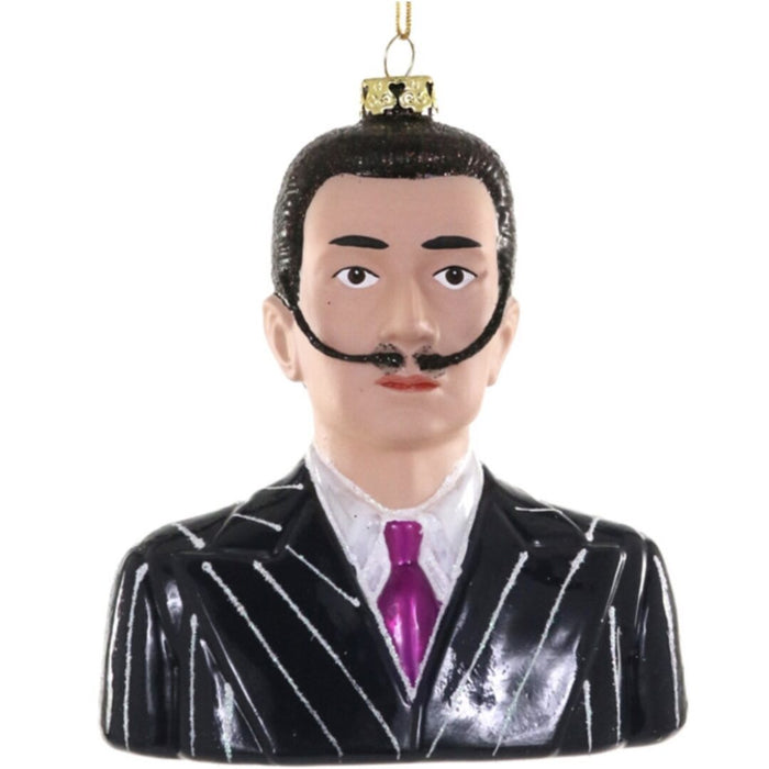 Salvador Dalí Glass Ornament