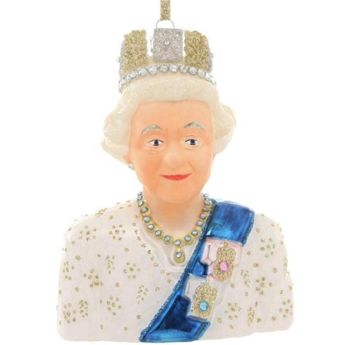 Queen Elizabeth Glass Ornament