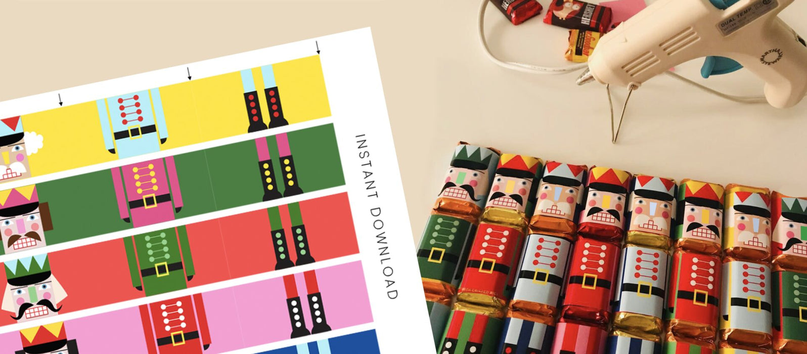 Nutcracker Chocolate Wrappers - Jpeg File