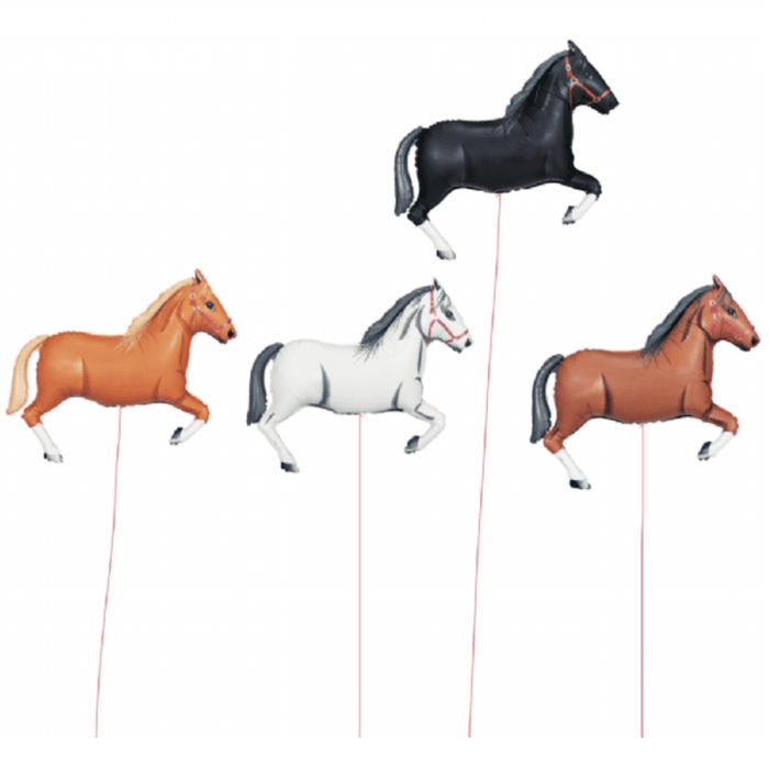Oversized White Horse Foil Balloon