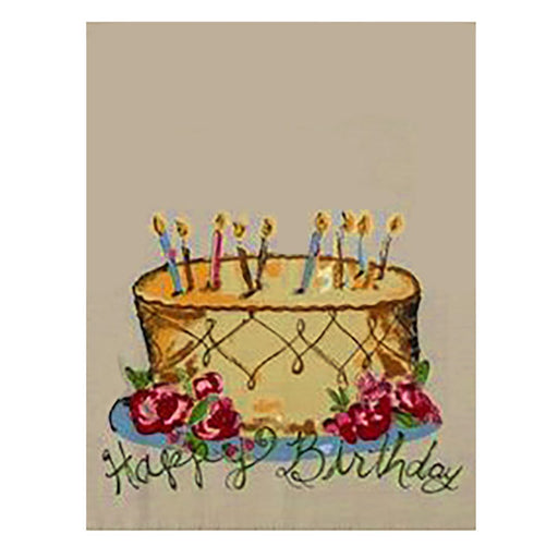 Ecru Happy Birthday Dish Towel available
