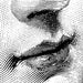 black and white nose and lips Napkins