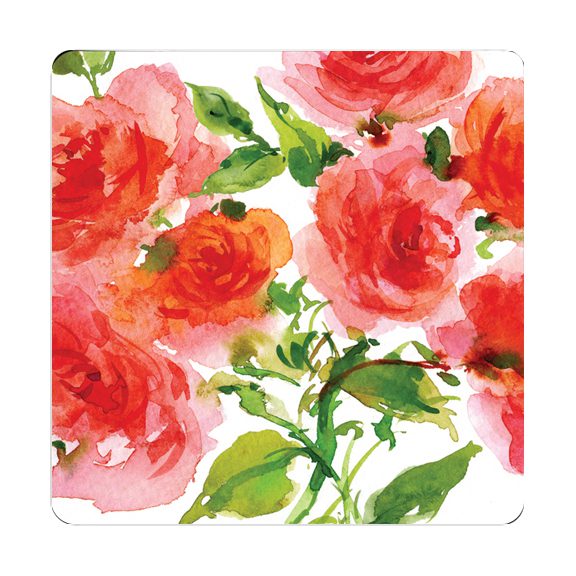 Wild Roses Dessert Paper Plates