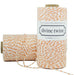 Orange and White Bakers Twine