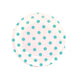 White and Baby Blue Polka Dot Dessert Paper Plates