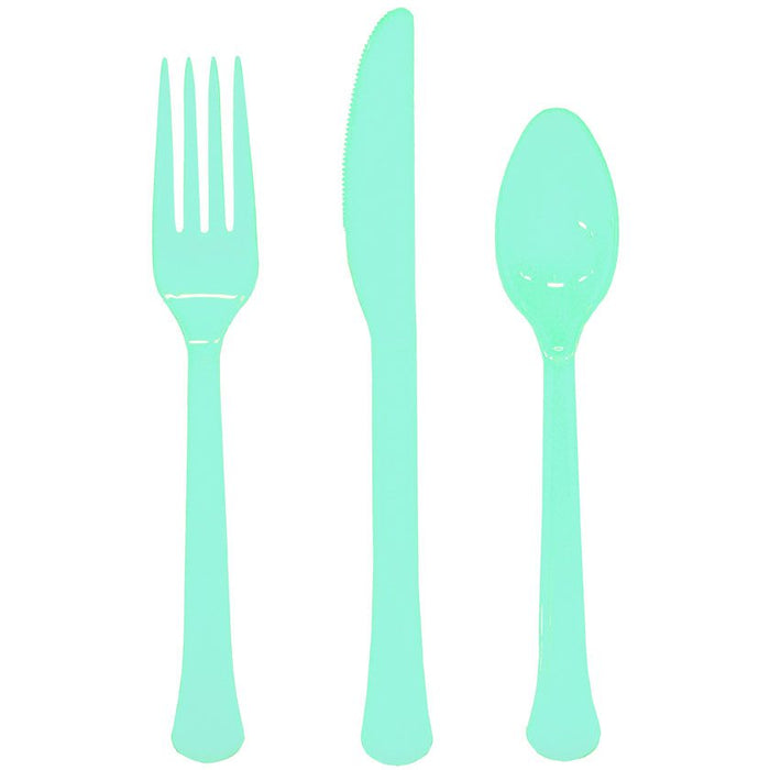 Robin's Egg Blue Extra Heavy Weight Cutlery Set of 20