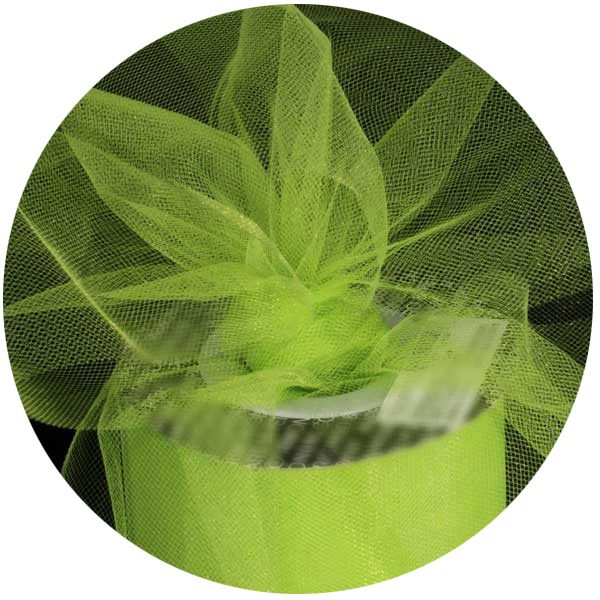Lime Tulle Ribbon 55 YDS