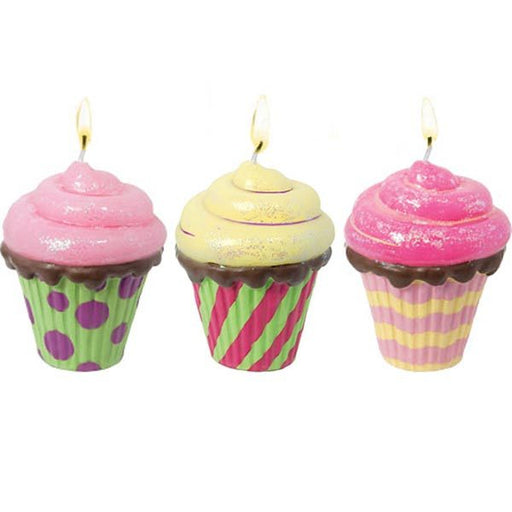 Large Confetti Cupcake Candles