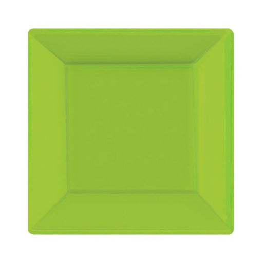 Kiwi Green Square Dessert Paper Plates