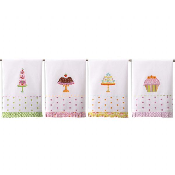 Happy Cakes Guest Towels Set Of 4