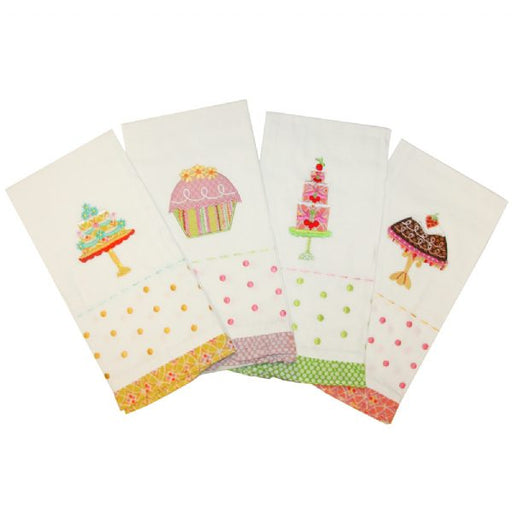 Happy Cakes Guest Towels Set Of 4