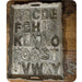 Aged Mirrored Letter Ornaments