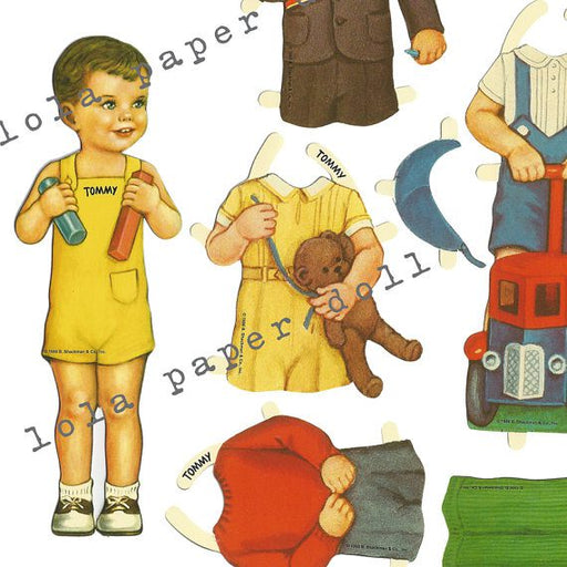 Tommy Boy Paper Doll
