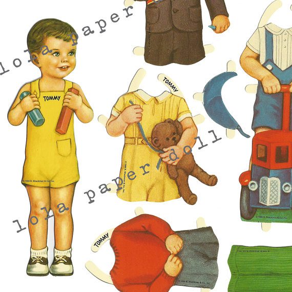 Tommy Boy Paper Doll